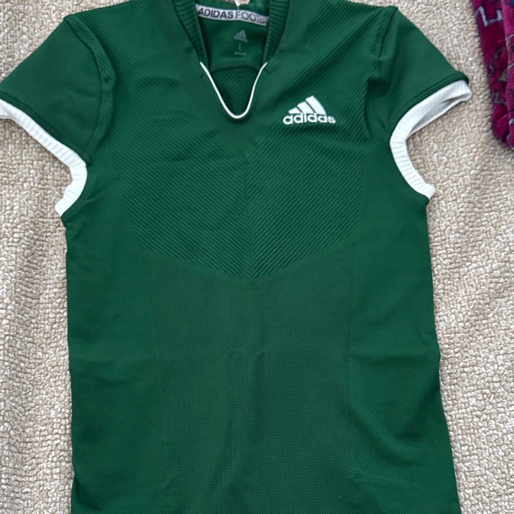 Adidas Forest Green Athletic Top